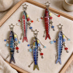 CouldNook Segmented Fish Keychain - Beaded Side Charms