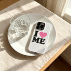 CouldNook iPhone 17 Series White Self Love Phone Case - Message Graphic Cover
