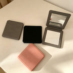 CloudNook Faux  PU Folding Mirror‑Portable Double Sided Compact Mirror