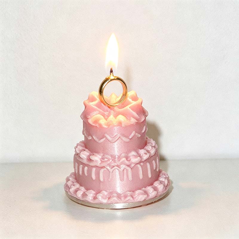 CouldNook Cake Ring Candle Holder - Miniature Tiers And Adjustable Band