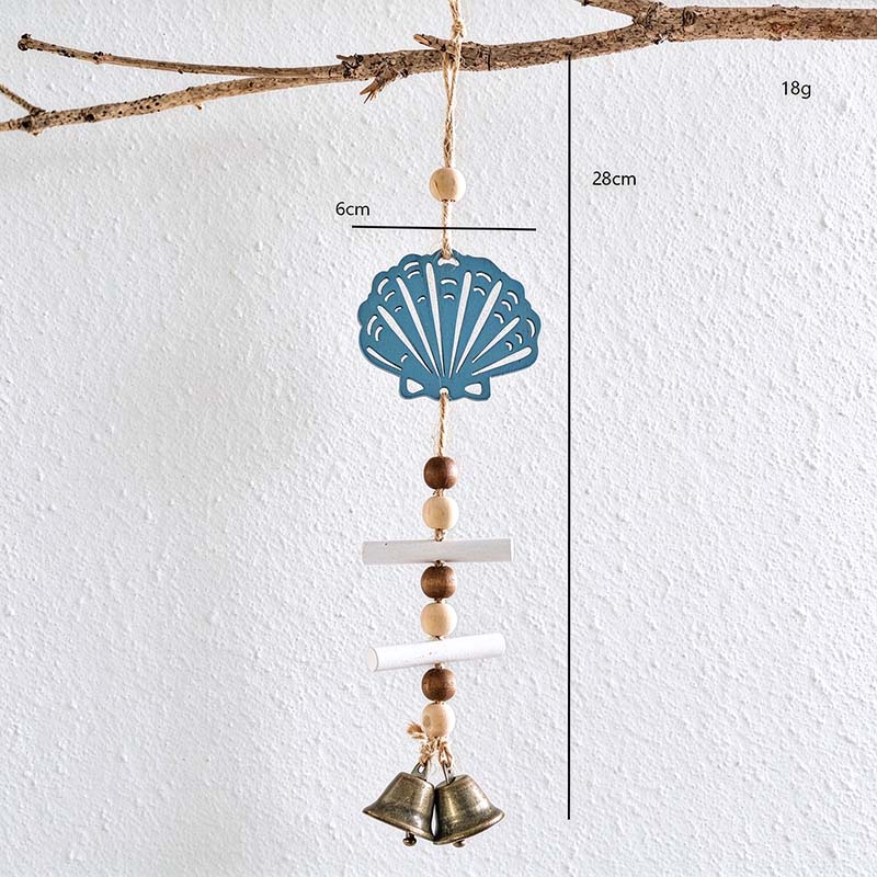CouldNook Coastal Bell Hanging - Beads and Cutouts