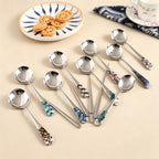 CouldNook Stainless Steel Dessert Spoon - Substantial Rounded Form
