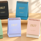 CouldNook 2027 Gold Foil Mini Desk Calendar - Assorted Colors