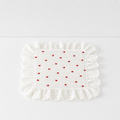 CouldNook Heart Cotton Lace Placemat - Ruffled Table Mat