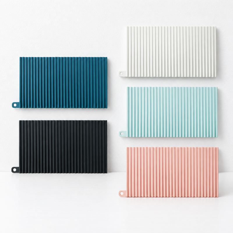 CouldNook Ribbed Draining Mat - Rectangular Heat Resistant Pad
