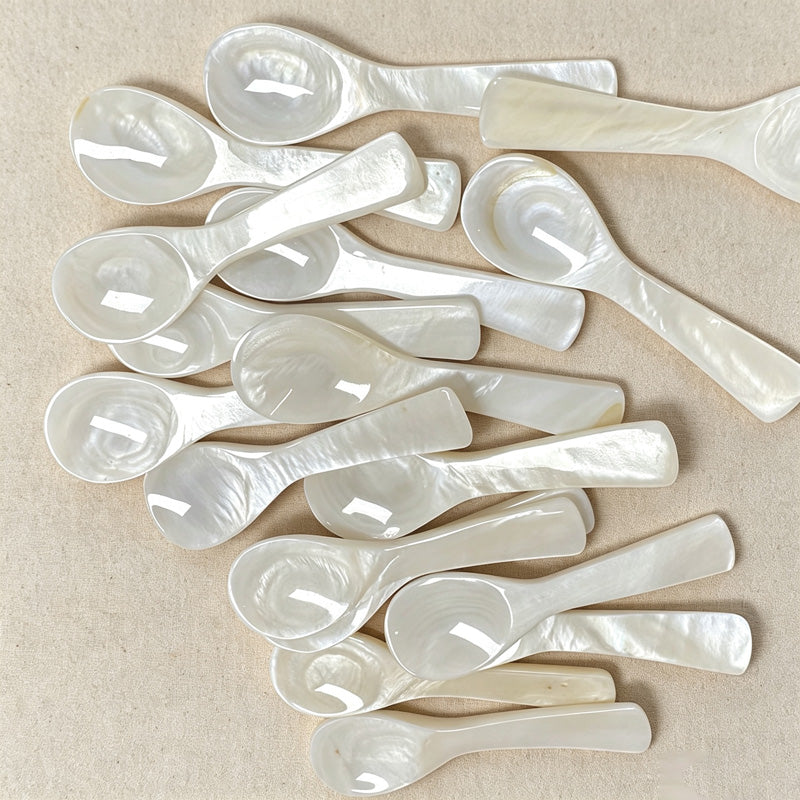CouldNook Compact Shell Dessert Spoon - Multiple Recorded Sizes