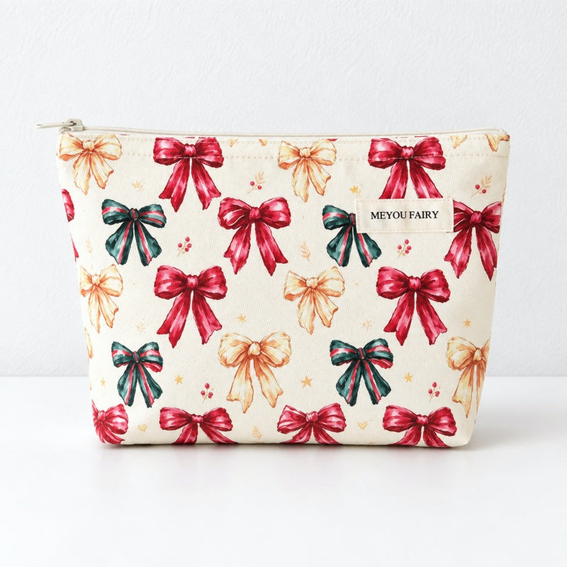 CouldNook Christmas Makeup Pouch - Festive Printed Patterns
