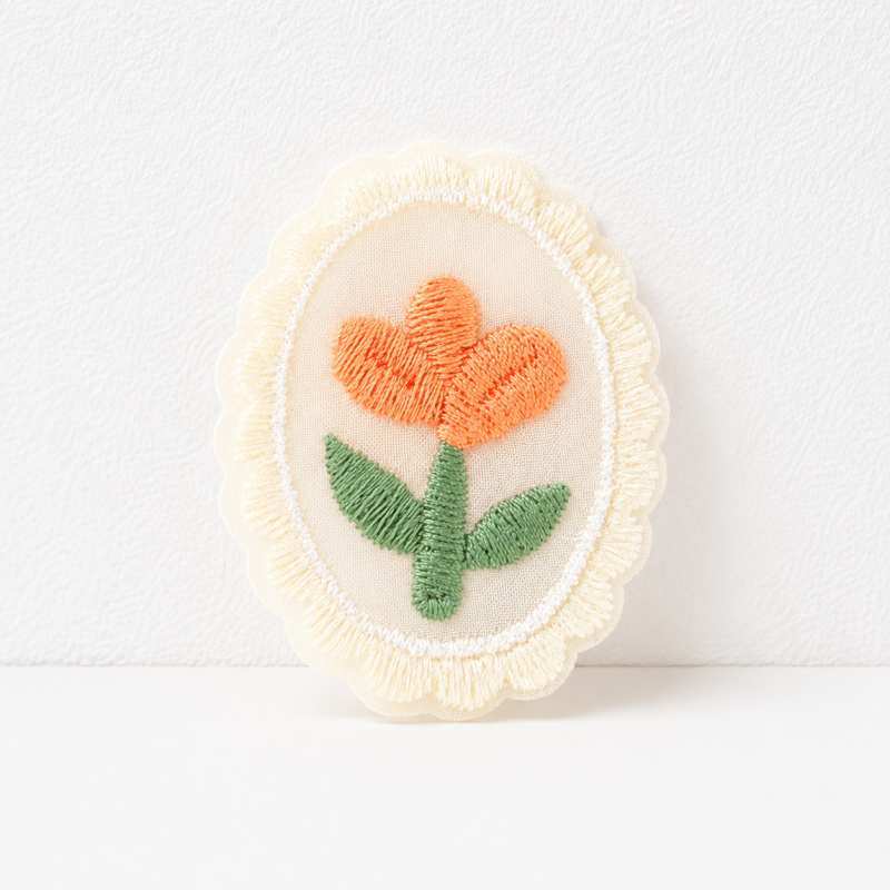 CouldNook Framed Floral Patch - Lace Border and Flower Designs