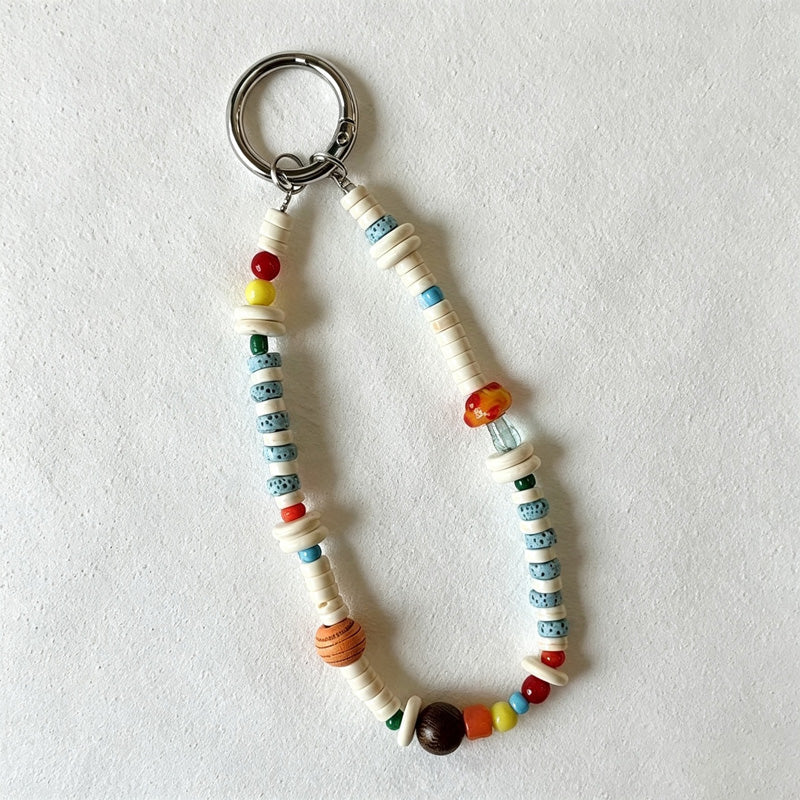 CouldNook Citrus Bead Phone Charm with Tab - Loop Cord Attachment