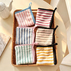 CouldNook Coral Fleece Hanging Hand Towel - Absorbent Kitchen Hand Cloth
