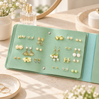 CouldNook Travel Earring Organizer Book - Four Storage Pages