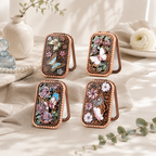 CouldNook Floral Folding Compact Mirror - Folding Support Profile