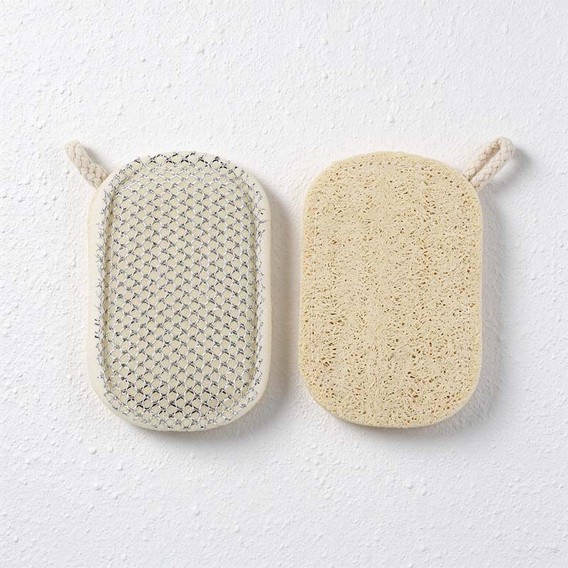 CouldNook Loofah Dish Scrubber - Two Textured Sides And Hanging Loop