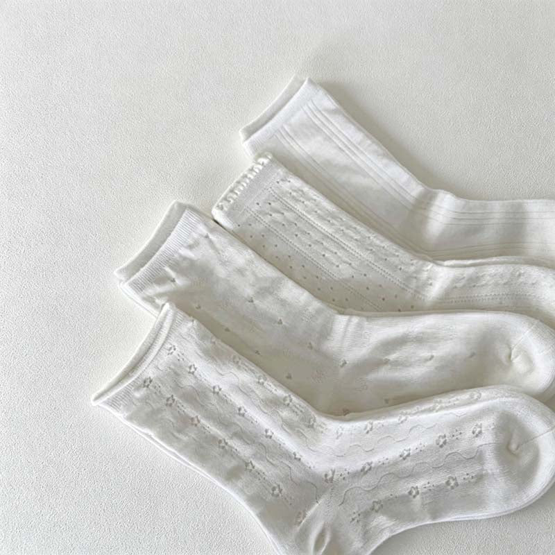 CouldNook Textured Delicate Openwork Textured Hosiery - Practical Room Accent