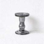 CouldNook Glass Pedestal Candle Holder - Tiered Stem And Separate Candle Options