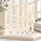 CouldNook Bone-Shaped Ballpoint Pen - Sculpted Joints and Pale Shell