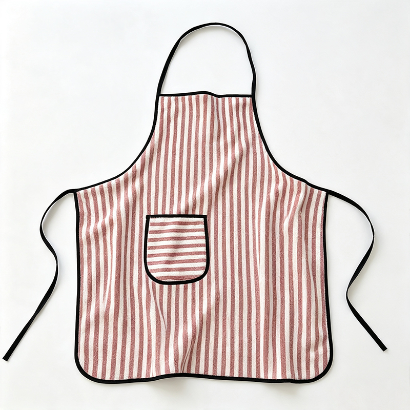 CouldNook Striped Bib Apron - Contrast Pocket Kitchen Essential