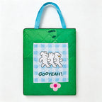 CouldNook Green Floral Picnic Mat - Foldable Carrying Case