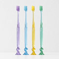 CouldNook Suction Cup Toothbrush - Small Head and Clear Handle