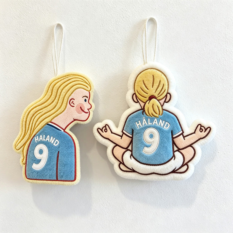 CouldNook Novelty Character Hanging Towel - Football Character Shape