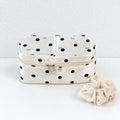 CouldNook Divided Makeup Case - Polka Dot Exterior