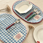 CouldNook Checked Table Placemat - Dining Table Accent