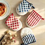 CouldNook Striped Dot Oven Mitt - Kitchen Heat Helper