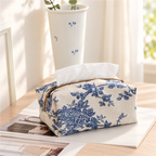 Printed Cotton Tissue Cover with Top Opening