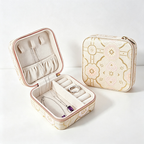 CouldNook Brocade Square Travel Jewelry Case - Useful Tabletop Accent