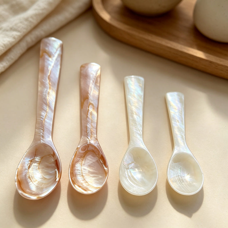 CouldNook Pearly Shell Mini Spoon - Softly Shaped Everyday Detail