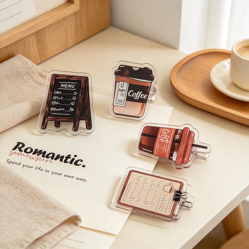 CouldNook Coffee Memo Clip - Takeaway Cups And Cafe Menu Designs