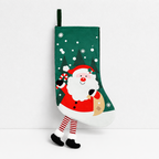 CouldNook Christmas Stocking - Character Motifs and Decorative Cuff Details