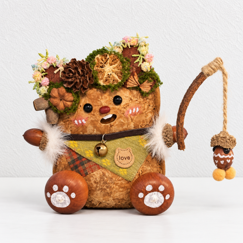 CouldNook Pod Doll Hanging Decoration - Character Faces And Layered Trims