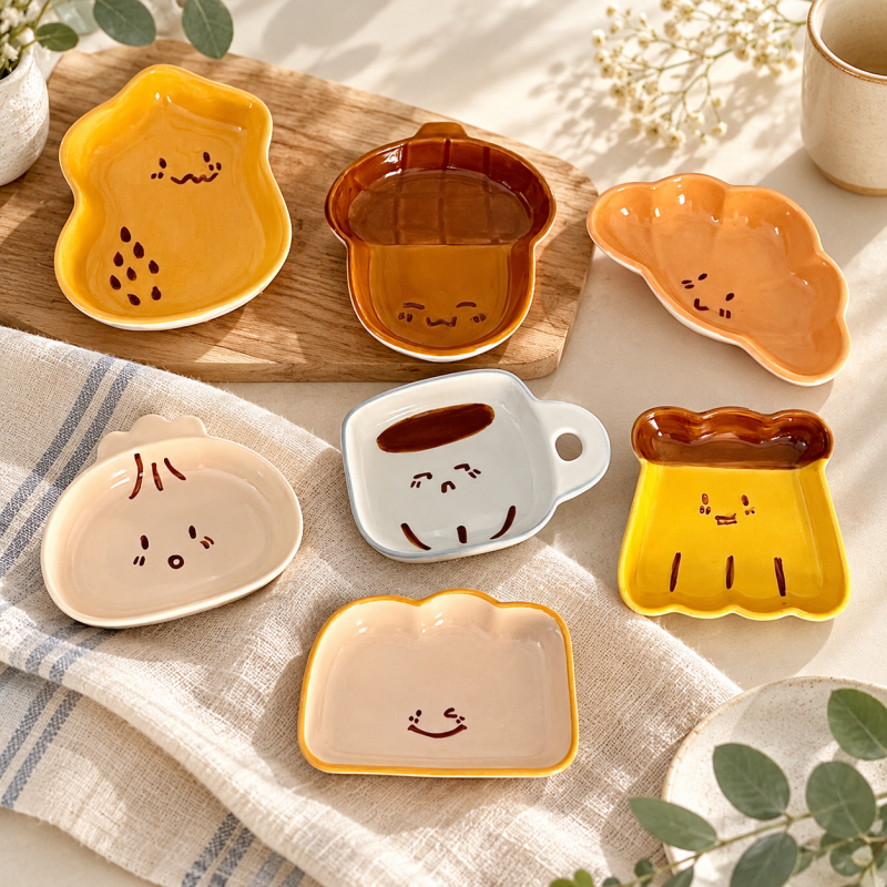 CouldNook Snack Shape Dipping Dish - Smiling Designs