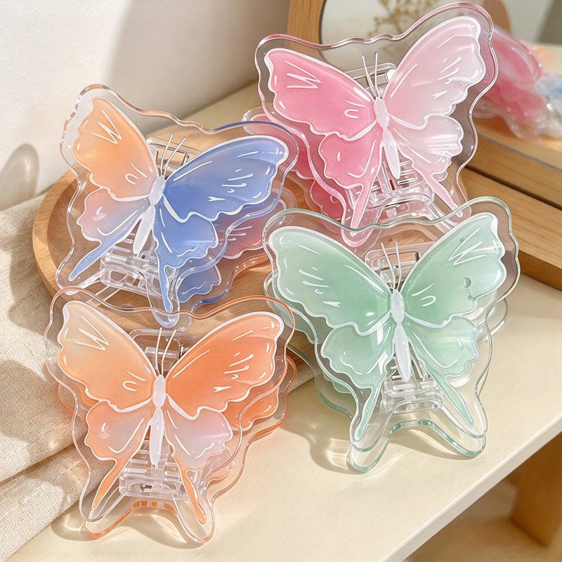 CouldNook Butterfly Memo Clip - Gradient Wings And White Vein Details
