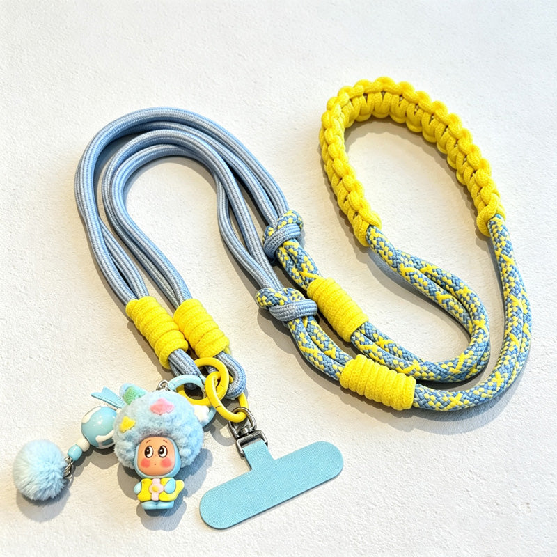 CouldNook Character Charm Phone Strap - Braided Shoulder Cord