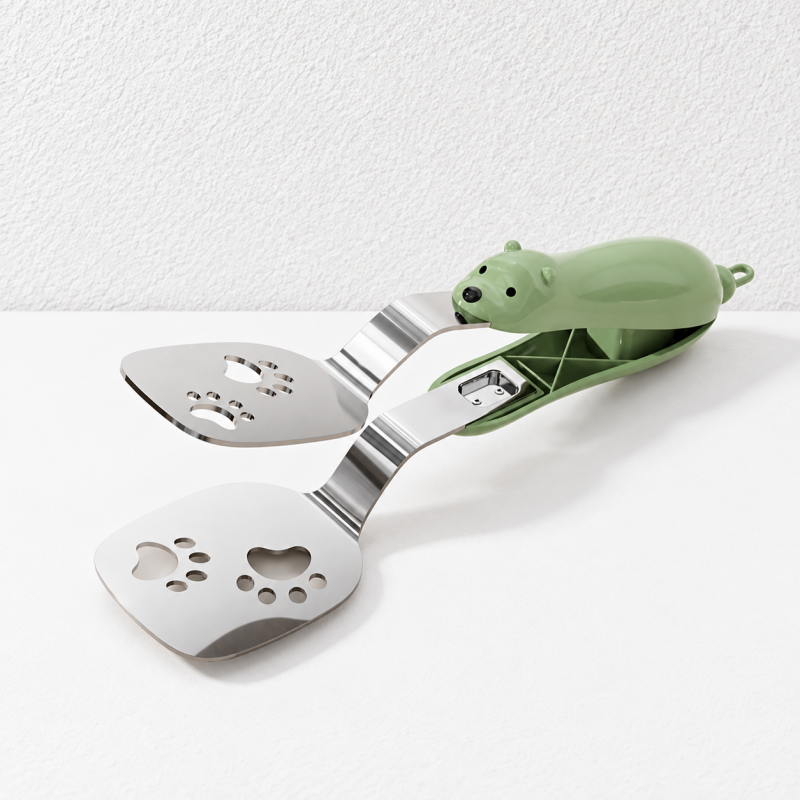 CouldNook Bear Kitchen Tongs - Slotted Turner and Gripping Design