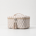 CouldNook Floral Vanity Case - Quilted Box Shape and Handle
