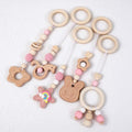 CouldNook Baby Gym Hanging Toys - Five Coordinated Beaded Strands