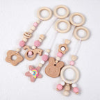 CouldNook Baby Gym Hanging Toys - Five Coordinated Beaded Strands