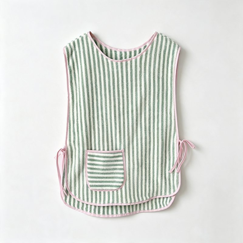 CouldNook Striped Smock Apron - Easy Slipover Kitchen Tunic