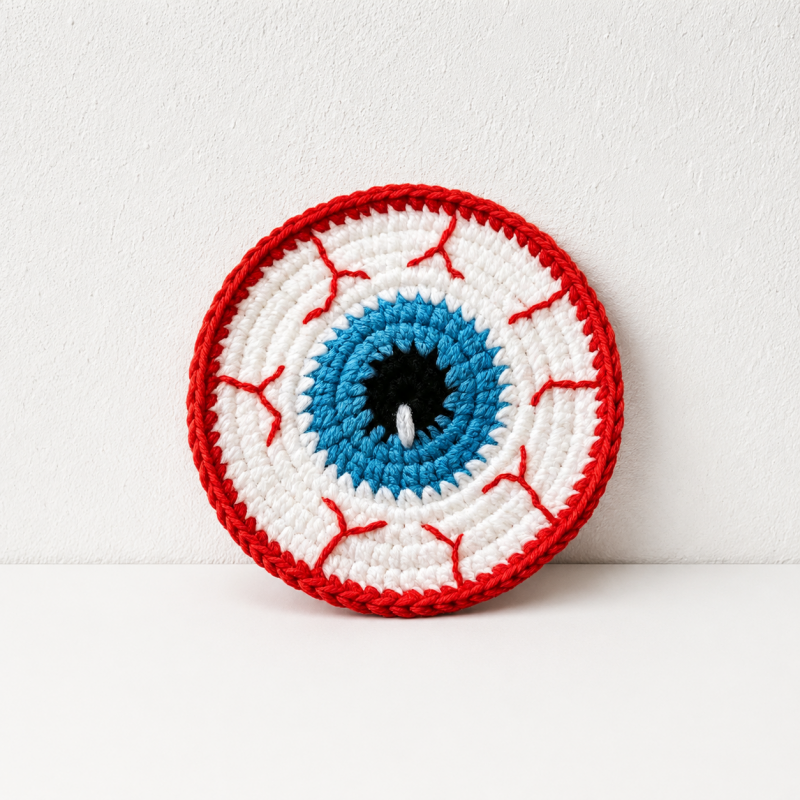 CouldNook Halloween Yarn Coaster - Character Faces and Shaped Motifs