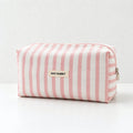 CouldNook Striped Makeup Pouch - Ring Zipper Pull
