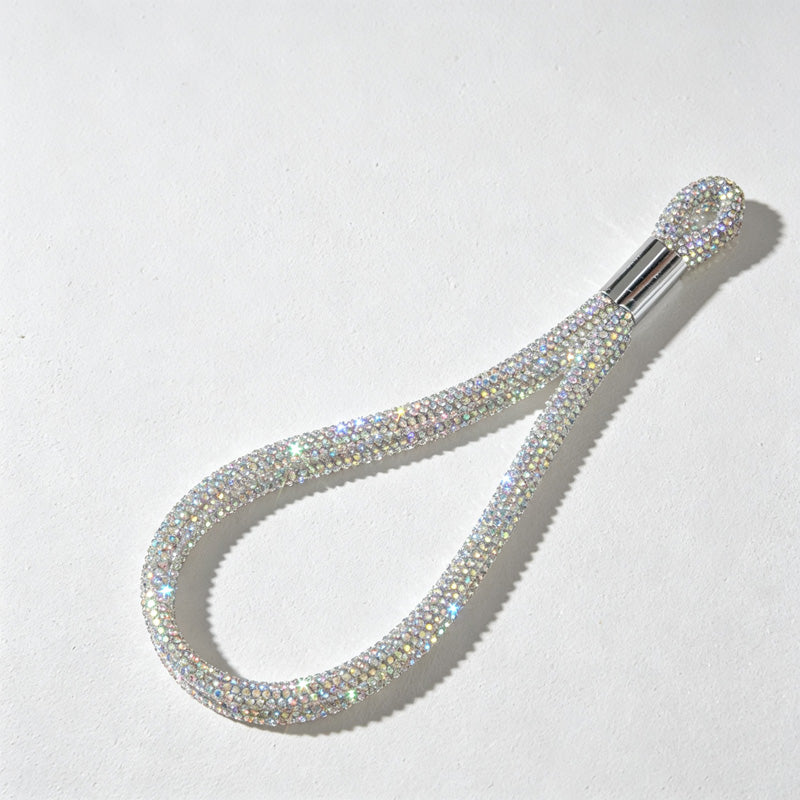 CouldNook Rhinestones Set Phone Strap with Square RhinestonesAccents