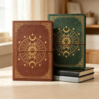 CouldNook Celestial Notebook - Sun and Moon Foil Pattern and Lined Pages