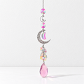 CouldNook Moon and Star Suncatcher - Crescent Frame And Teardrop Pendant