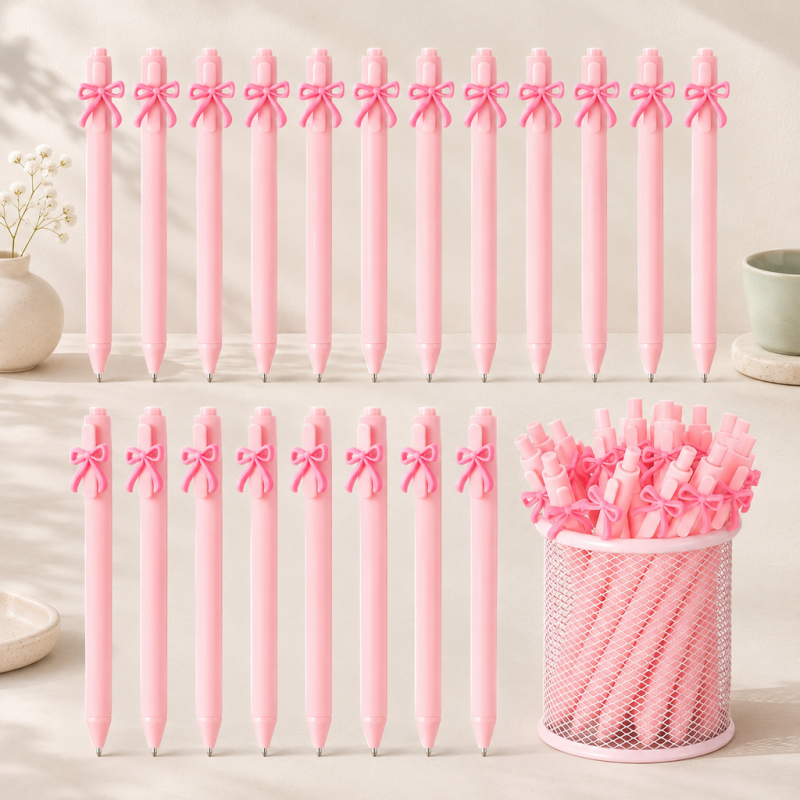 CouldNook Decorative Gel Pen - Sculpted Bows and Flower Toppers