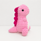CouldNook Yarn Dinosaur Doll Ornament - Rounded Standing Silhouette