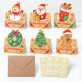 CouldNook Kraft Christmas Greeting Card - Illustrated Character Tops