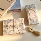 Purple Bluebell Floral Tissue Wrapping Paper Set - Artistic Flower Art Paper